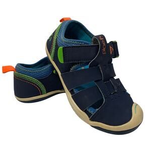 Plae Sam 2.0 Youth Sz 10.5 Fisherman Shoes Sneaker Blue Navy Orange Water Sandal